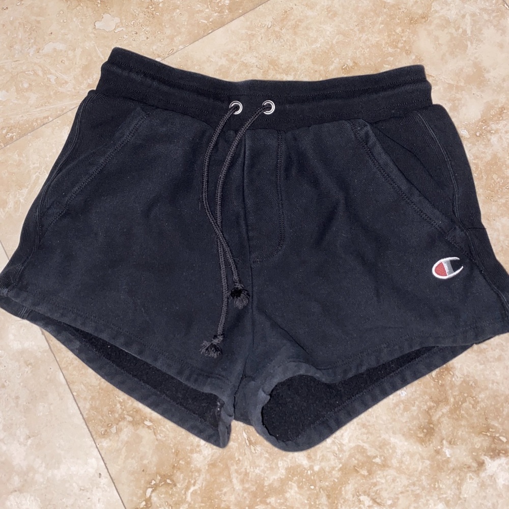 Black champion reverse weave shorts